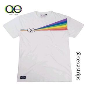 NWT Queer Eye White Prism Men's Tee T-Shirt Shirt M